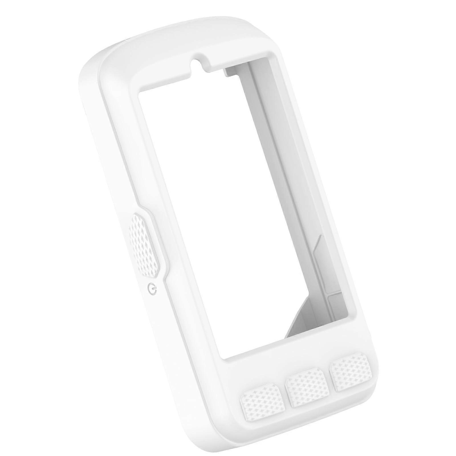 Shockproof Silicone Bike Computer Case White with ShockAbsorbing Protection for Wahoo Elemnt