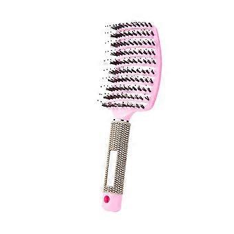 Big Curved Hairdressing Comb Bristle Straight Hair Comb Plastic Curly Hair Wig Comb Smooth Hair Massage High Cranial Top Ribs Comb