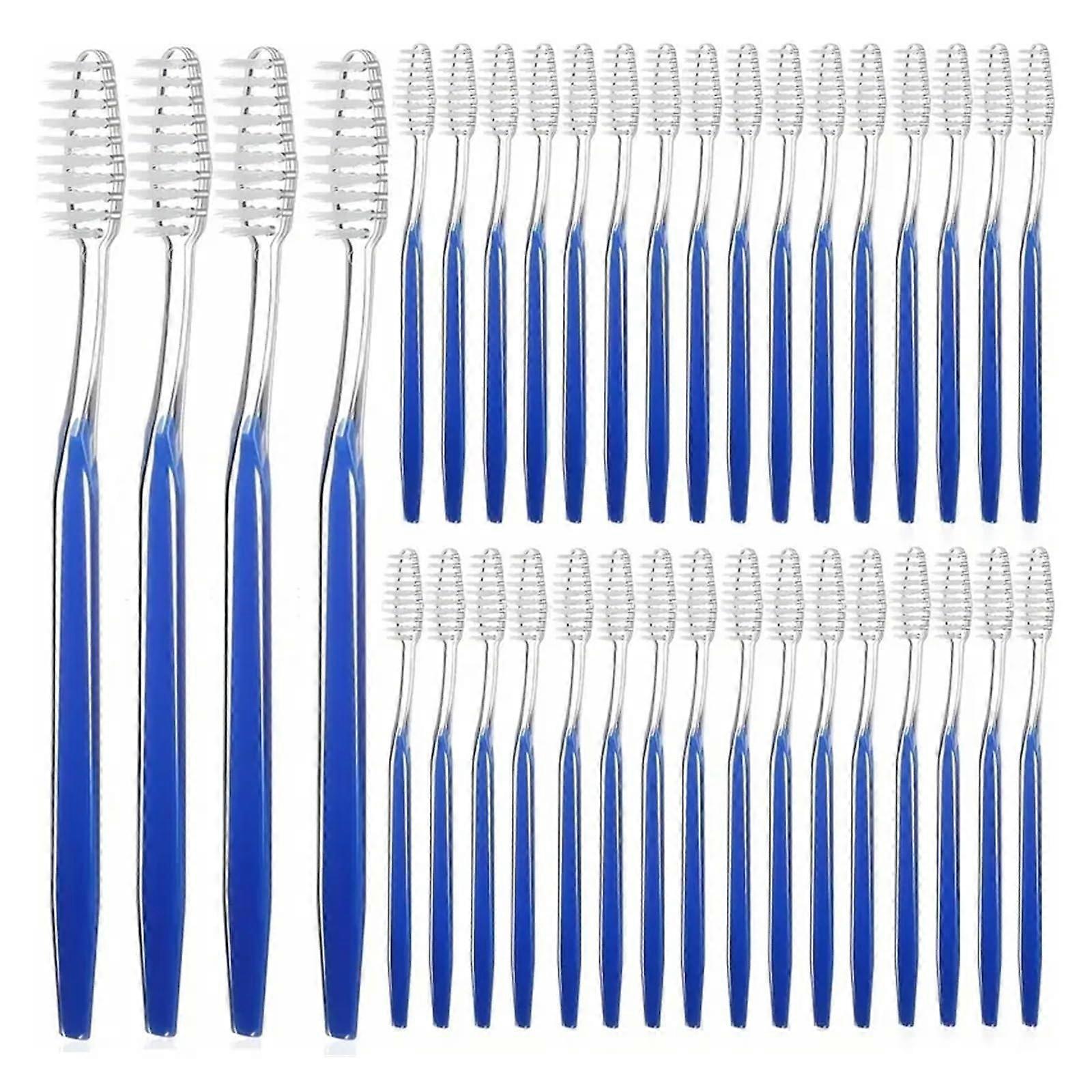 100 Pack Bulk Soft Bristle Toothbrushes for Adults, Individually Wrapped Travel Size