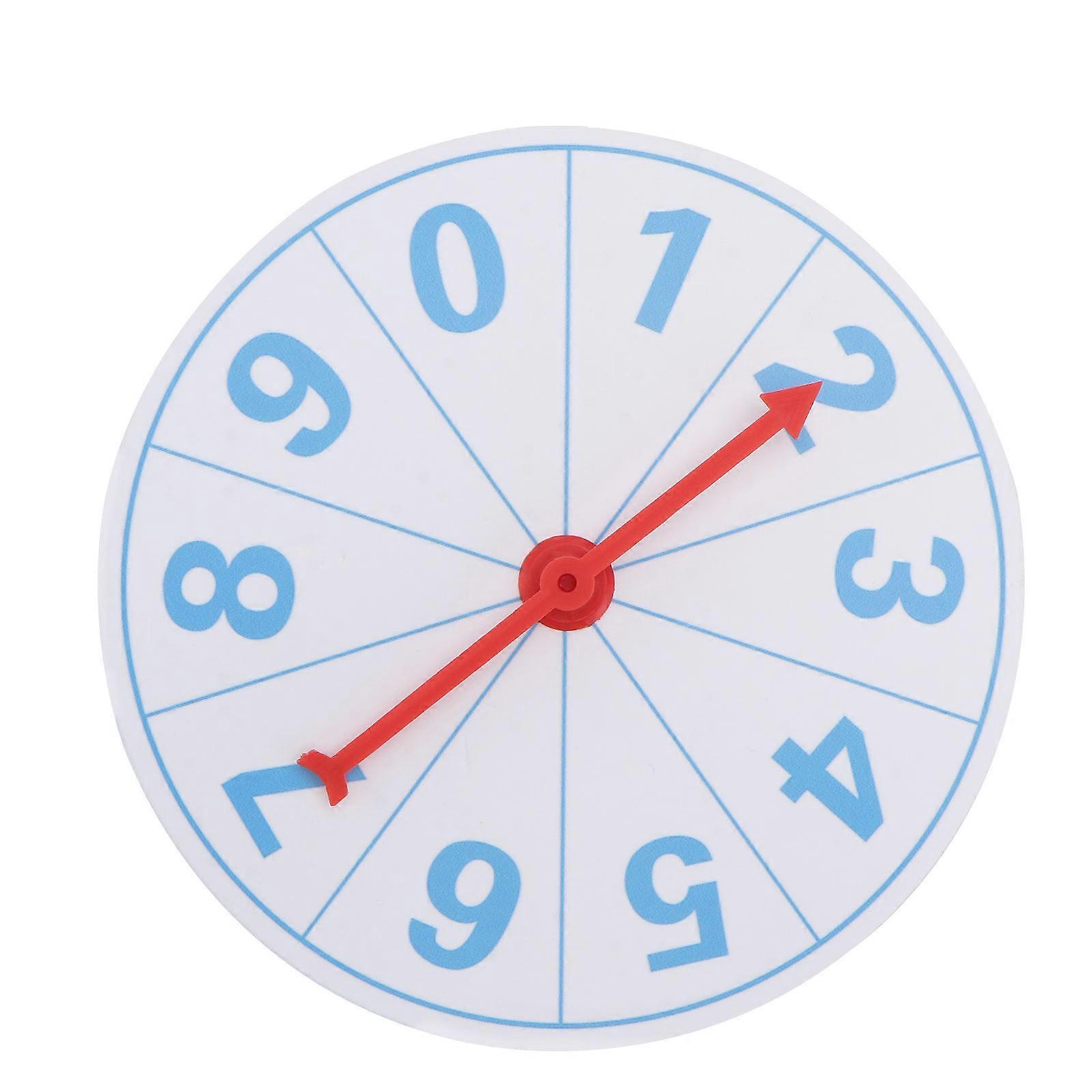 Draw Game Wheel Rotary Props for Playing 1Set Teaching Activities White Plastic