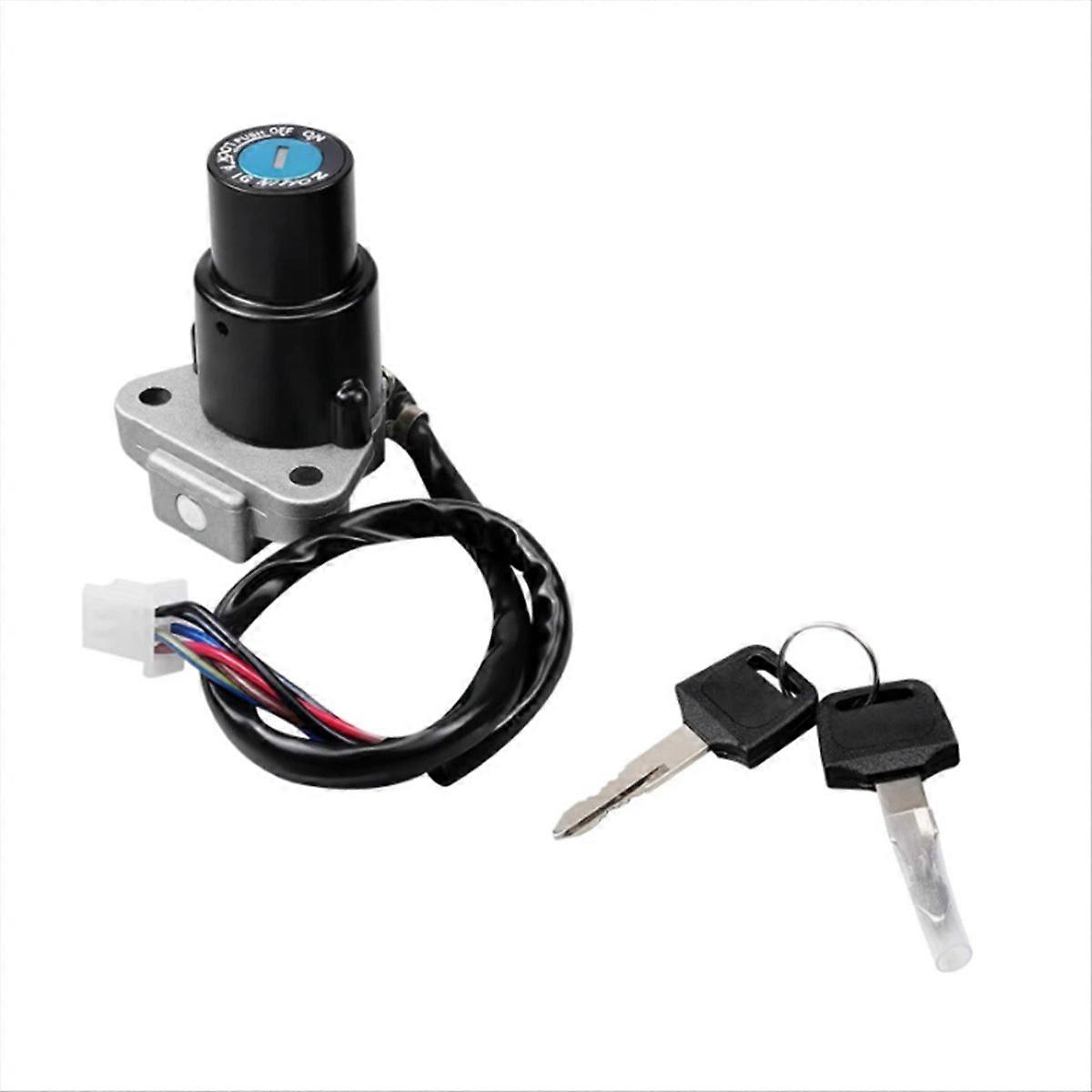 Motorcycle Ignition Switch Lock Cylinder with Key Set for 