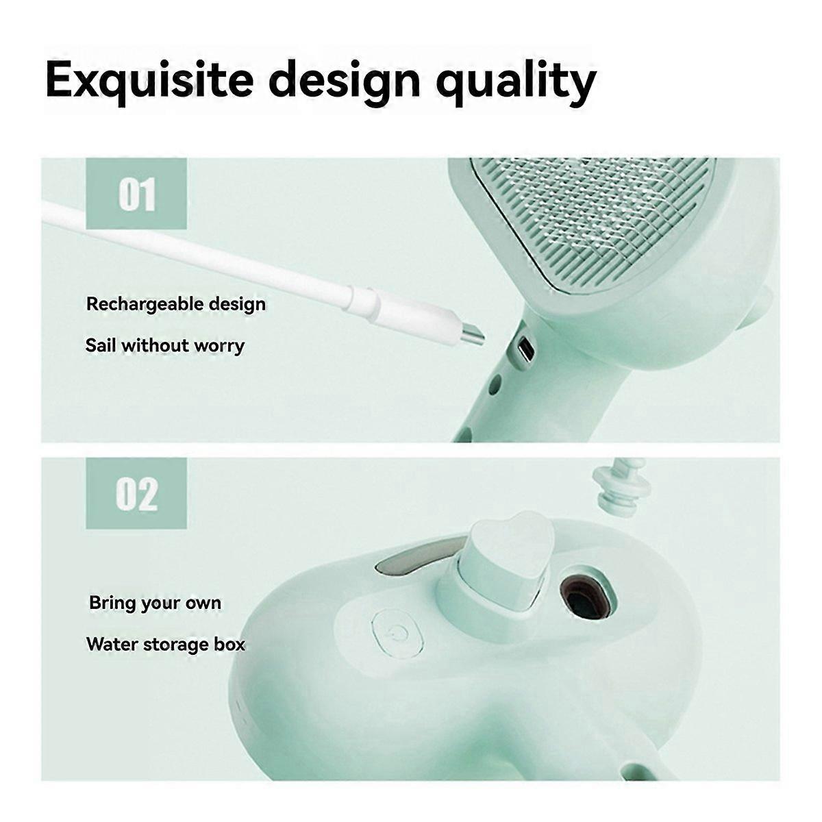 Pet de-Shedding Comb for Cats and Dogs with Massage Function Pink