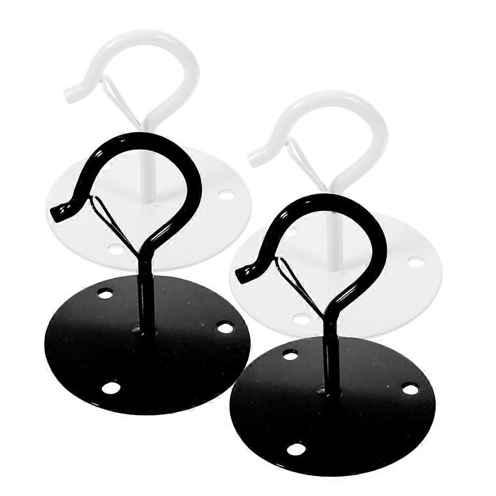 Hanging Plant Hooks Ceiling Plant Hooks Carbon Steel 4Sets Multi-Function