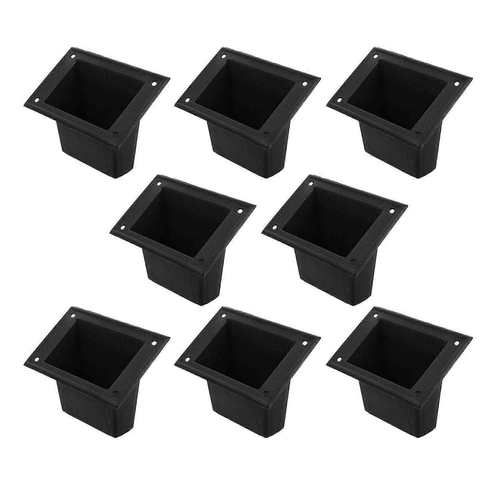 Black Speaker Handle Plastic Lift Pull Handle for Toolbox 8Pcs Set