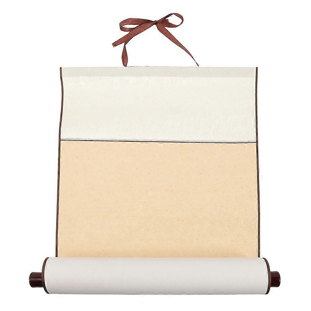 Chinese Calligraphy Scroll Red Wood Writing Supply Bedroom 1Pack