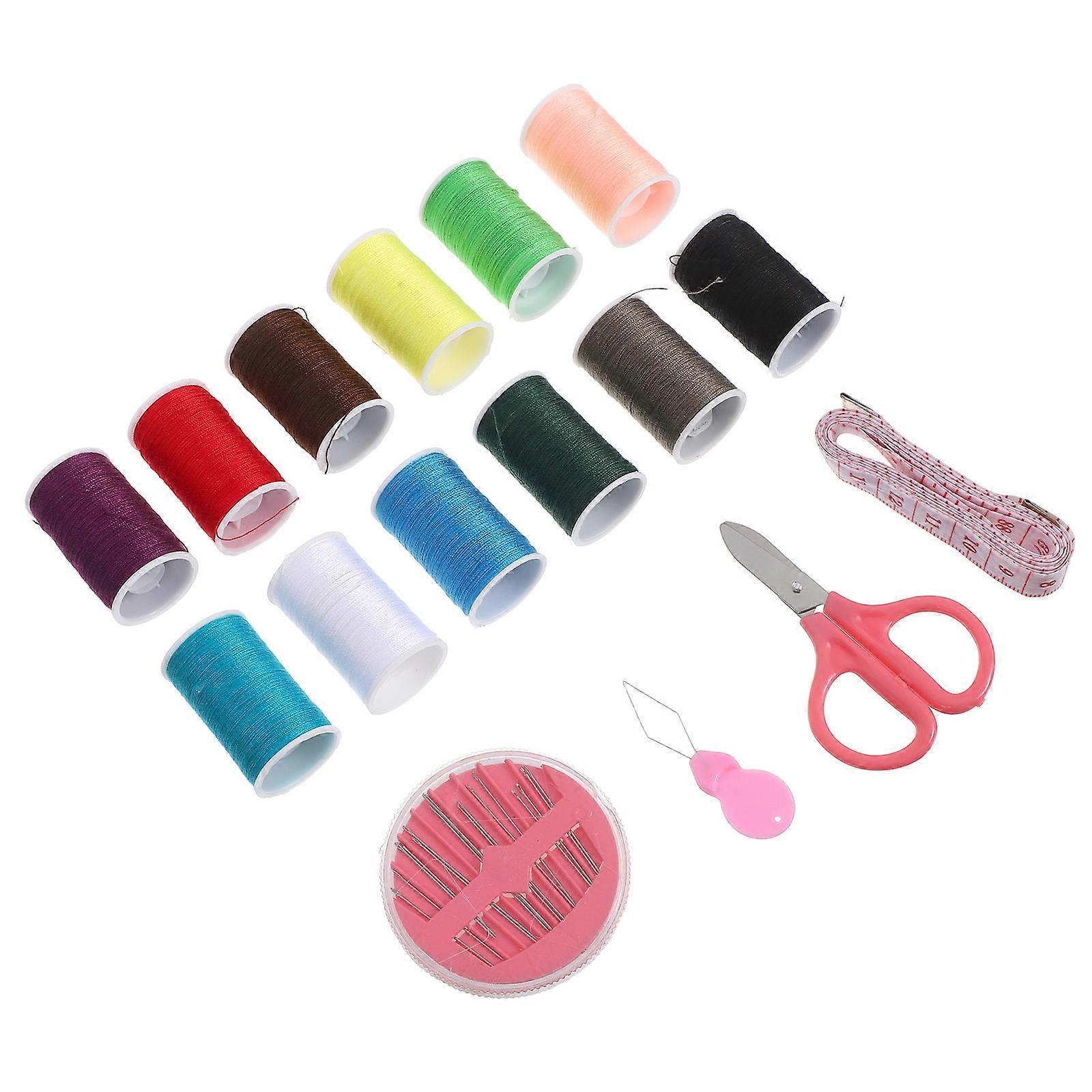 Sewing Thread Kit Compact Sewing Kit for Home Use 1Set with Case