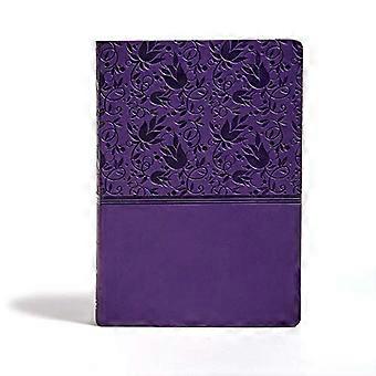 KJV Super Giant Print Referanse Bibelen, Lilla LeatherTouch