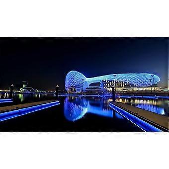 Abu Dhabi Lights Night, jogo de quebra-cabeça Graphy Track para adultos e crianças F211
