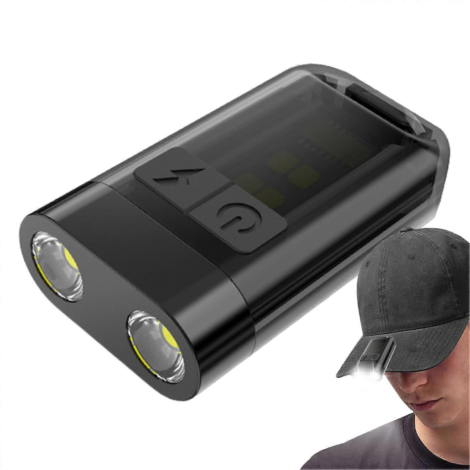 Keychain Flashlight with Magnetic Base, Rechargeable Mini LED Light with Four Modes for Camping