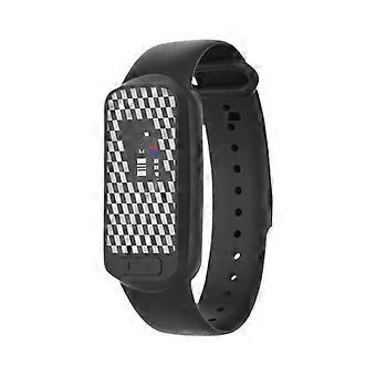 Oplaadbare muggenwerende polsband met USB-aansluiting en elektronisch horloge, 7 dagen batterijduur, 360° bescherming – Geschikt voor binnen- en buitengebruik