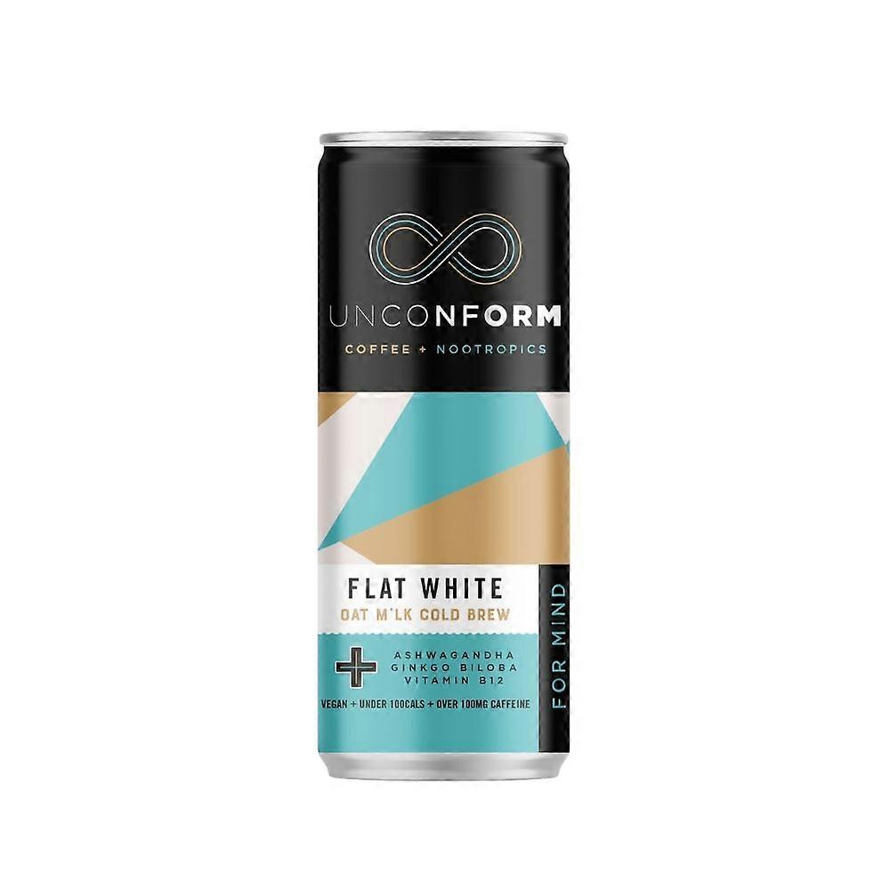 Unconform Cold Brew Flat White Coffee for Mind 250ml - 3 Pack