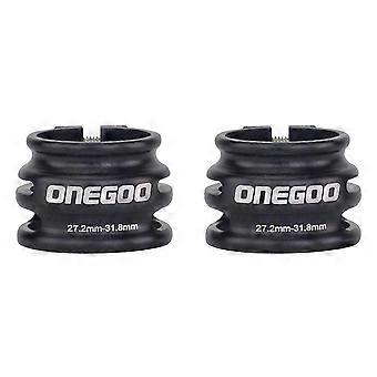 Presilha de canote de bicicleta de estrada em liga de alumínio, preta, 27,2-31,8 mm