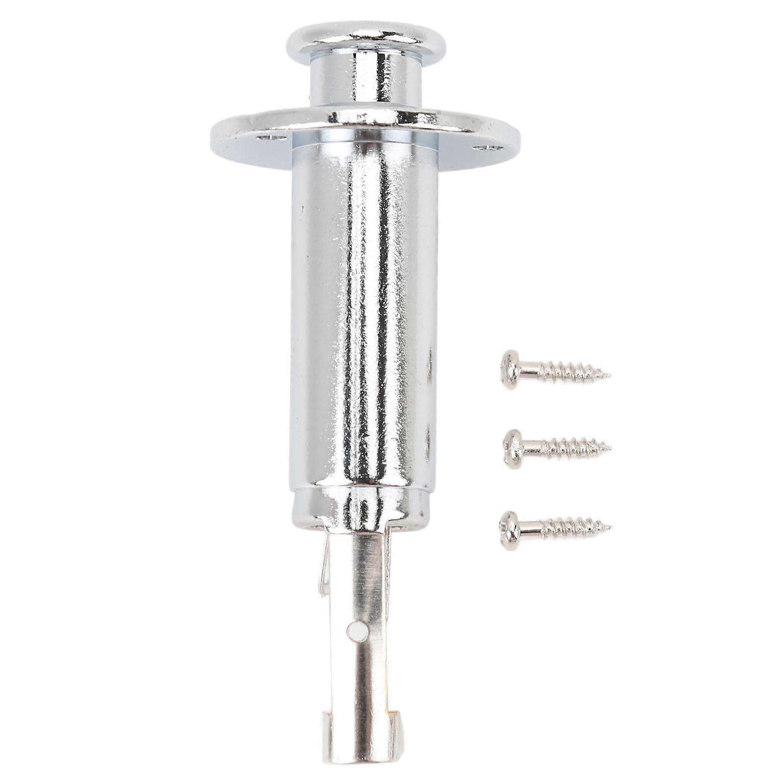 Acoustic Guitar Endpin Jack 6.35mm Silver Brass Strap Button Socket  Sensitivity Output