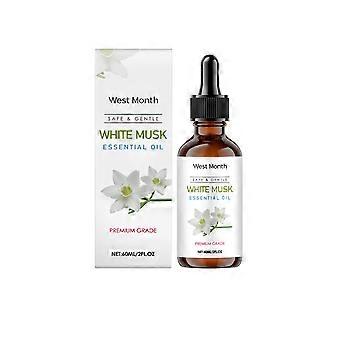 El aceite esencial de almizcle blanco, un aceite esencial vegetal, hidrata, humecta y nutre todo el cuerpo, brindando un cuidado duradero para la piel.