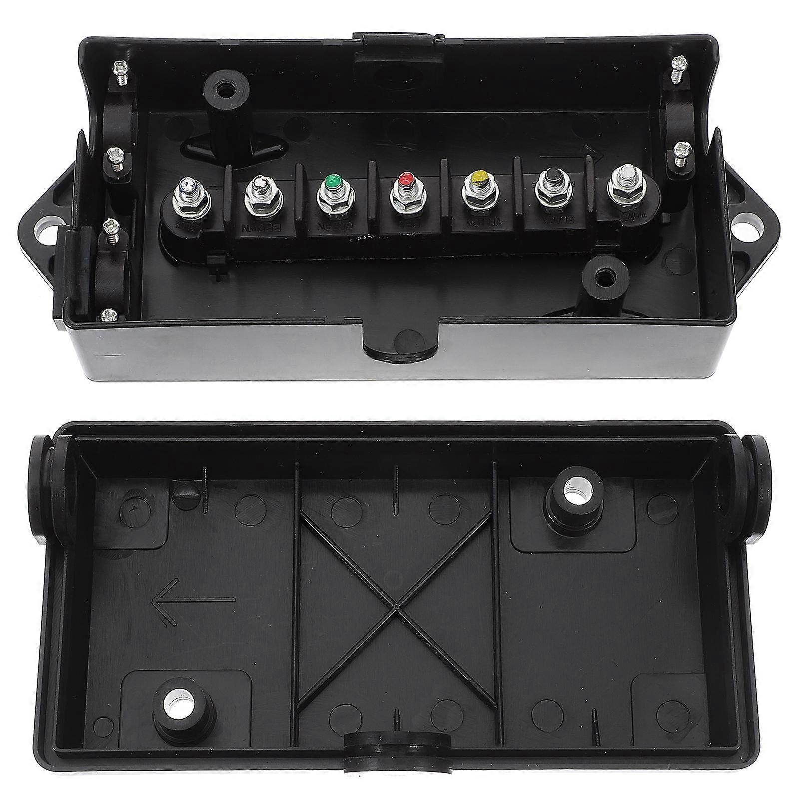 Plastic Trailer Junction Box Power Connection Box for 4Pcs Use