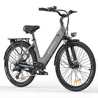 HillMiles milecity 1 gray Electric Bike 36V 13Ah 250W 100km Range Hidden Battery