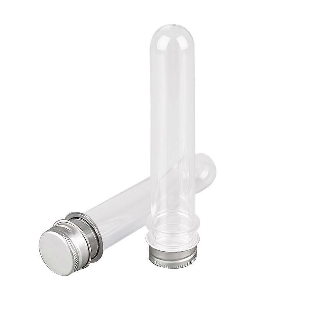 Plastic Test Tube Bottle Clear Multi-Function Separation Container 25Pcs