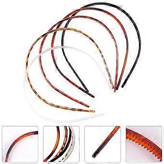 Plastic Hair Bands for Family Members Daily Wear 12Pcs Assorted Color Face Washing