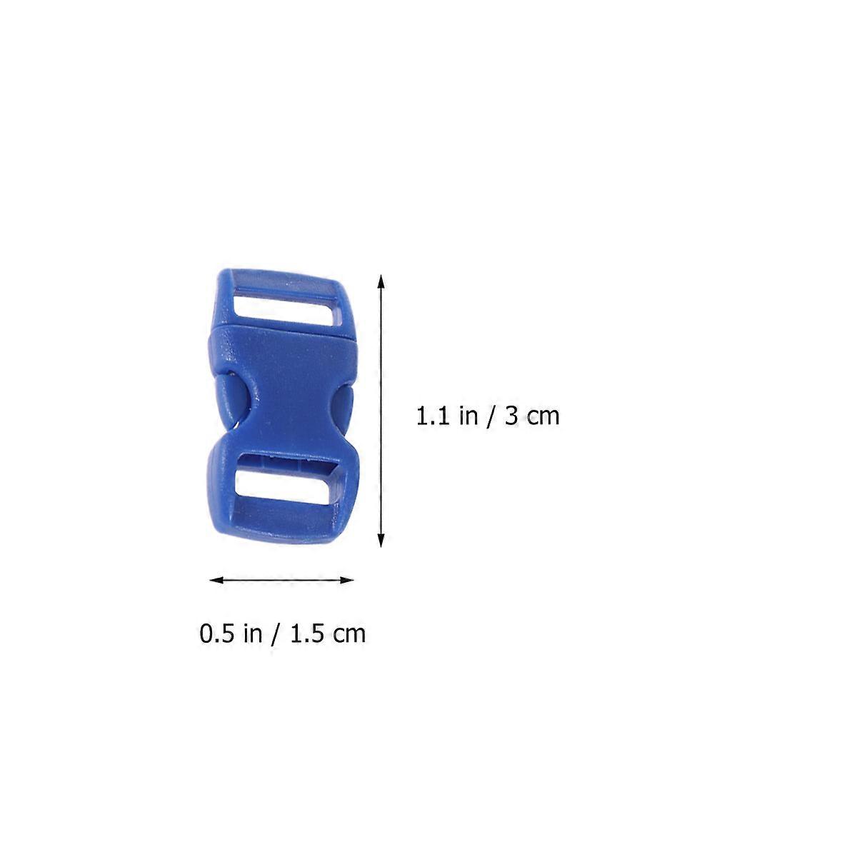 Side Release Plastic Strap Buckles for Paracord Bracelets Adjustable 50Pcs Set