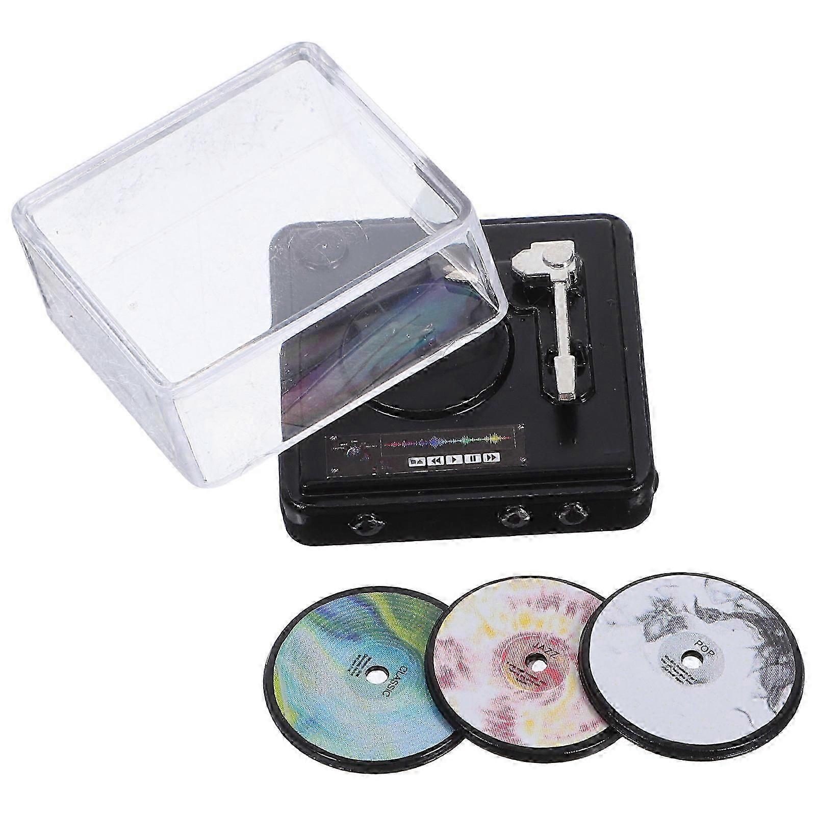 Mini Dollhouse Record Player Accessories, 4 Sets