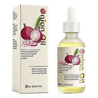 Zwiebelhaaröl für die Kopfhautpflege – 60 ml nährendes Serum mit Kokosnuss- und Mandelöl