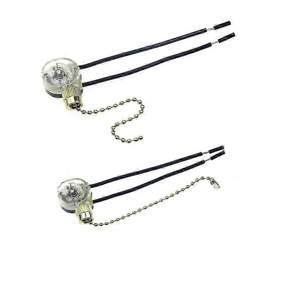 Light Pull-Chain for Fan Ceiling Fan Pull Chain Replacement with Two Wire Control 6Pcs