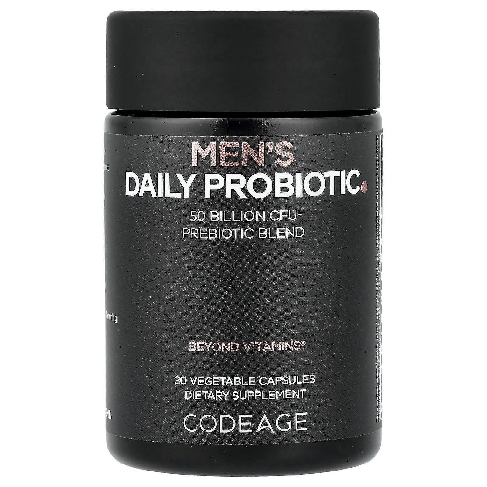 Codeage, Men's Daily Probiotic, 30 Vegetable Capsules