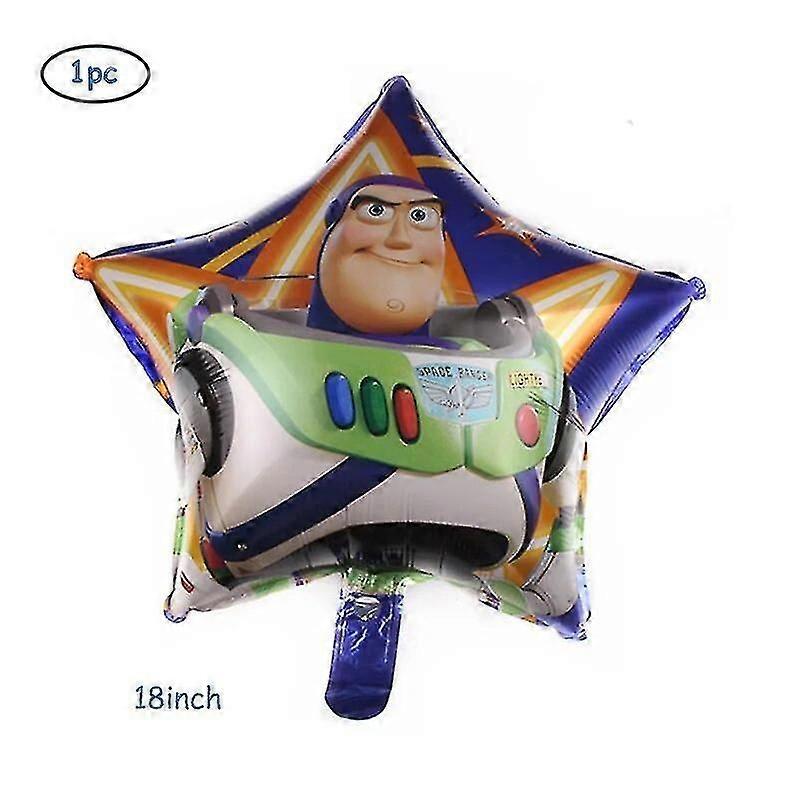 Toy Story Buzz Lightyear Cartoon Foil Balloons 32inch Blue Number Baby Boy Blue Air Ballon Birthday Party Decor Kids Toys