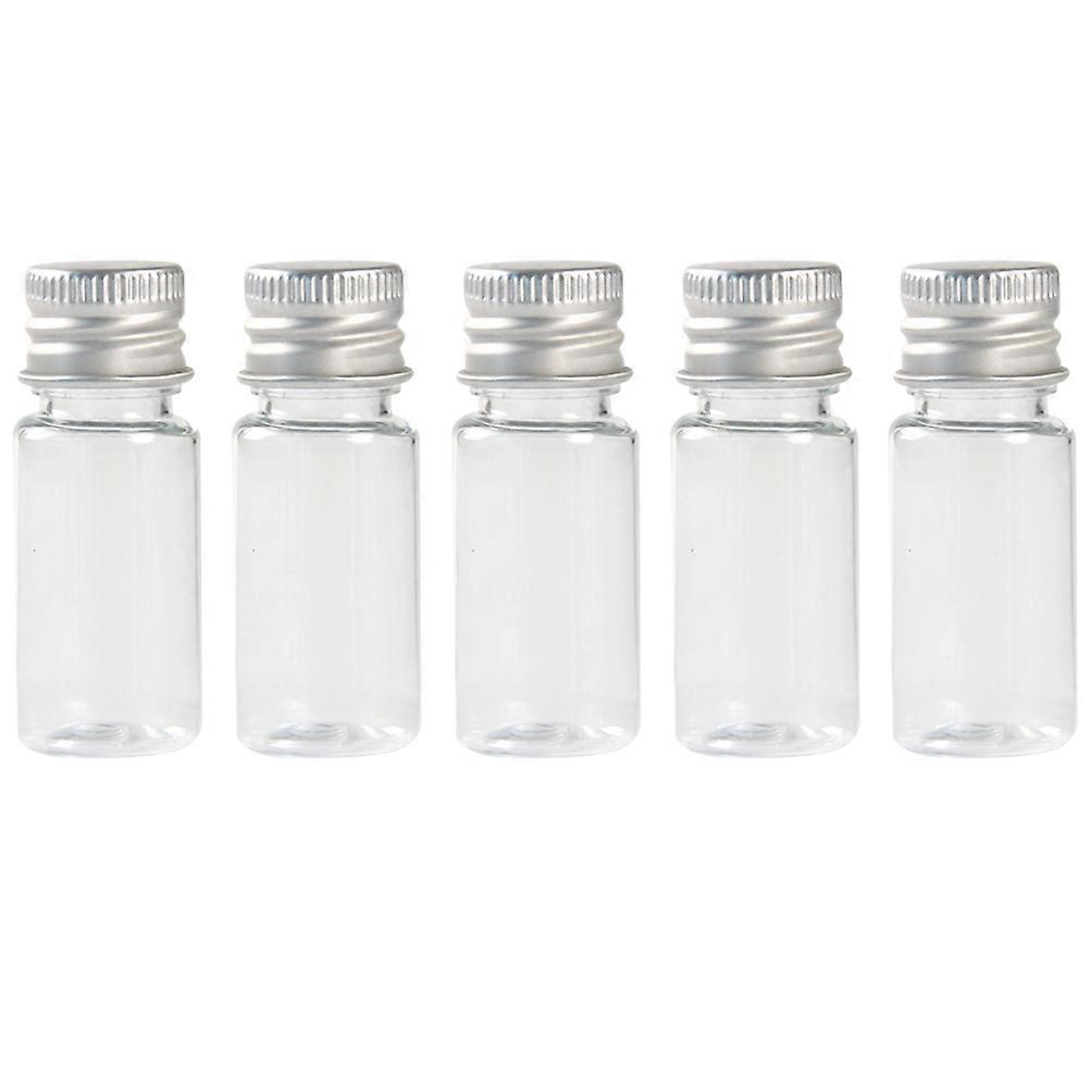 5pcs Transparent Plastic Bottles Essential Oil Bottles Refillable Empty Bottles