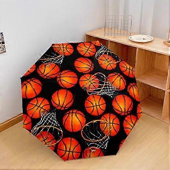 1PC basketball sport Umbrella Portable Folding Umbrella Iron Frame Hole Bone Structure Outdoor Home Umbrella A7