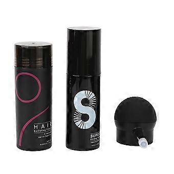Hair Thickening Fiber Kit for Men and Women, Electrostatic Hair Building Fibers, Quick Results, Safe and Easy Rinse, Portable Travel Size