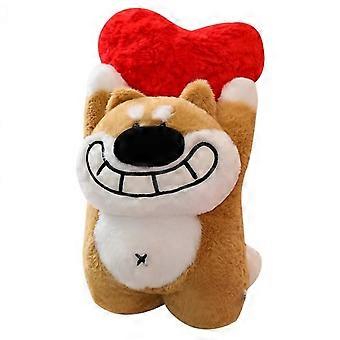 35cm Kawaii Valentine Day Stuffed Dog Plush Doll Kids Toys Soft Love Heart Courtship Dog Doll Plush