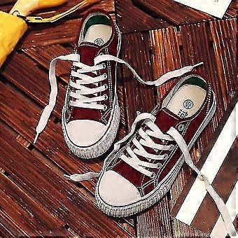 Casual- Klassiek Canvas, Veterschoenen, Platte Schoenen