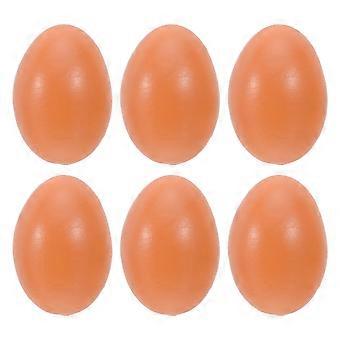 6 uova di plastica per lavoretti - Uova di Pasqua fai da te non finite per dipingere, decorare, decorazioni per feste di Pasqua, forniture per lavoretti e progetti fai da te per la casa, color cachi