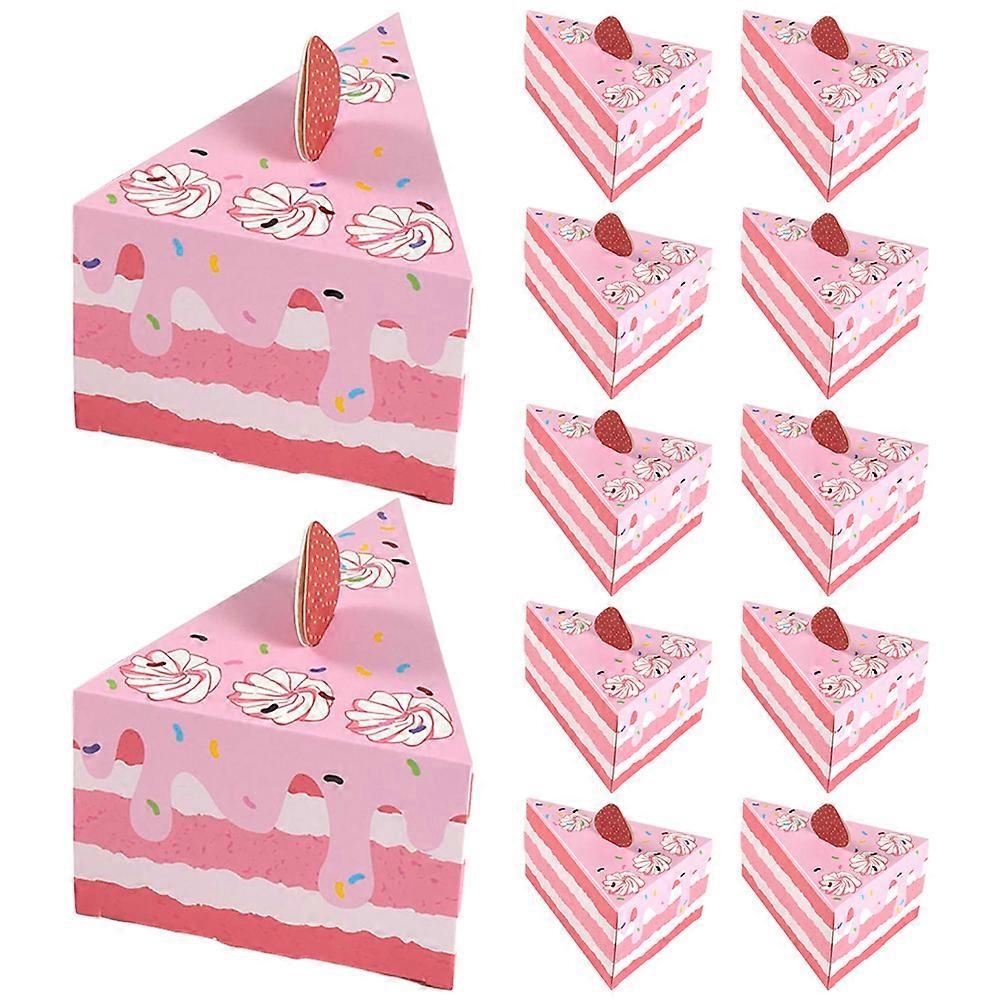 20Pcs Paper Candy Boxes Cake Modeling Gift Boxes Adorable Wrapping Boxes Pastry Cookie Biscuits Boxes