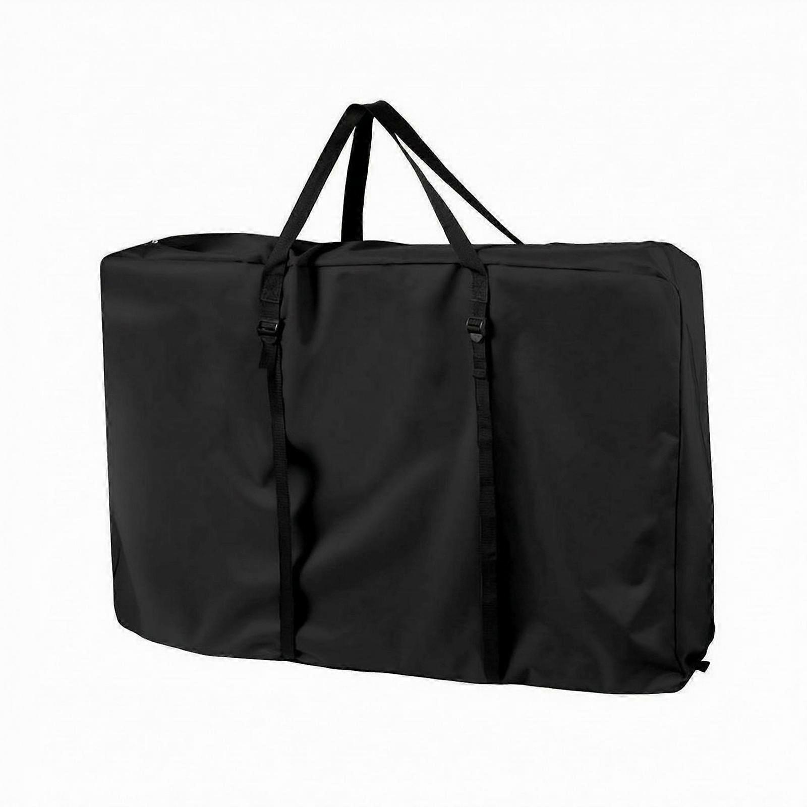 Black Storage Bag Zippered Folding Bag Soft Material
