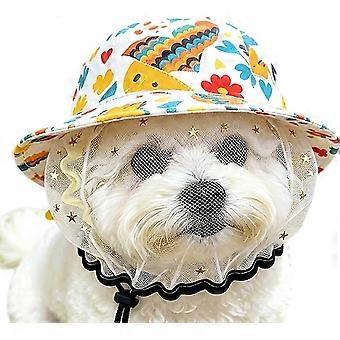 RUIYUE Dog Head Cover Mesh Adjustable Anti Eating Protector | Cat Face Guard Dog Head Net for Small Medium Indoor Home Outdoor Garden Yard Walking