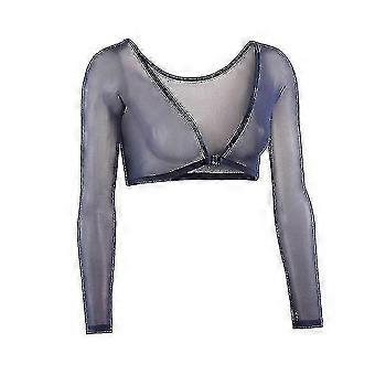Slim-Fit Women's Arm Shaper Wrap Crop Top Base Layer