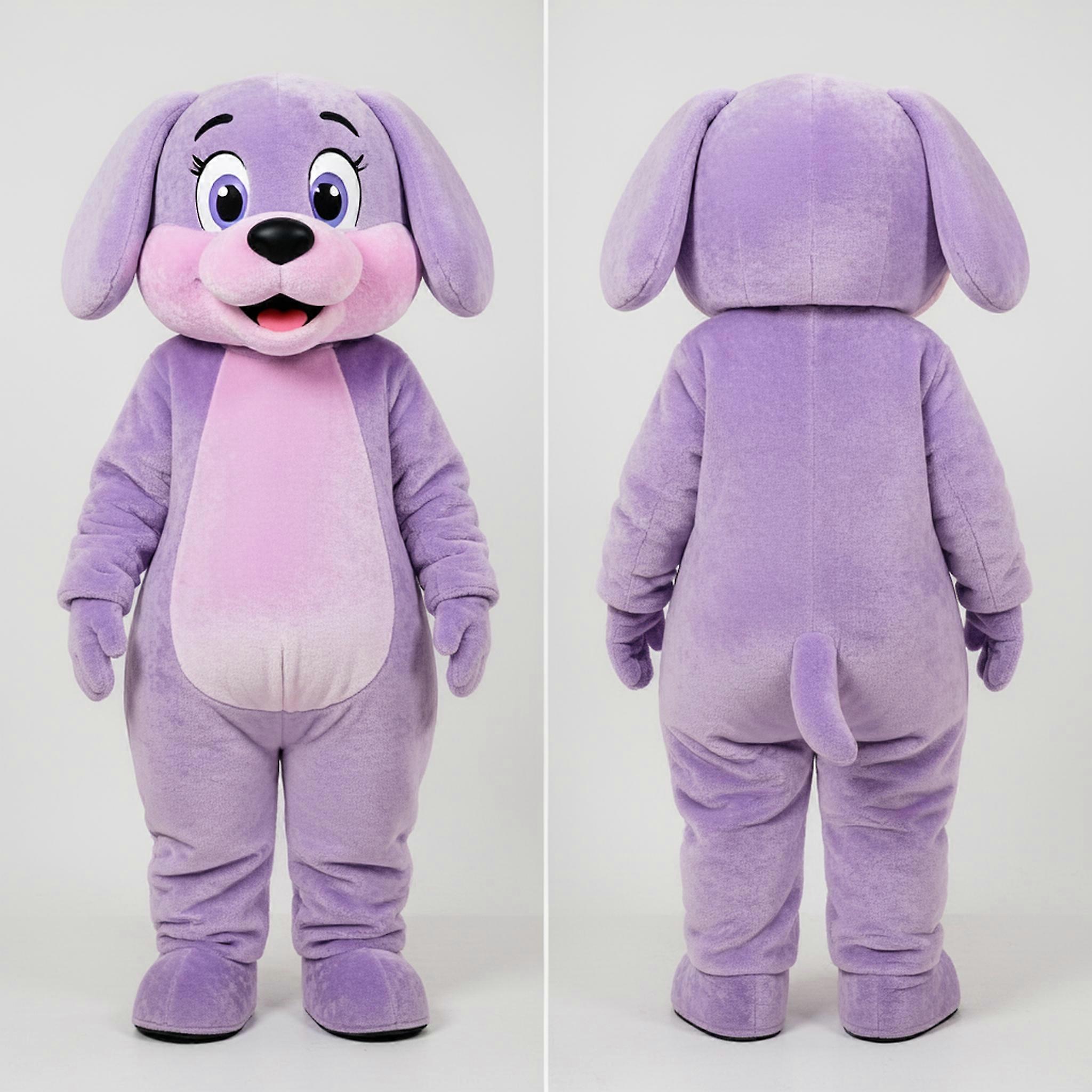 MASTICOT Lavender Plush Playful Dog Mascot