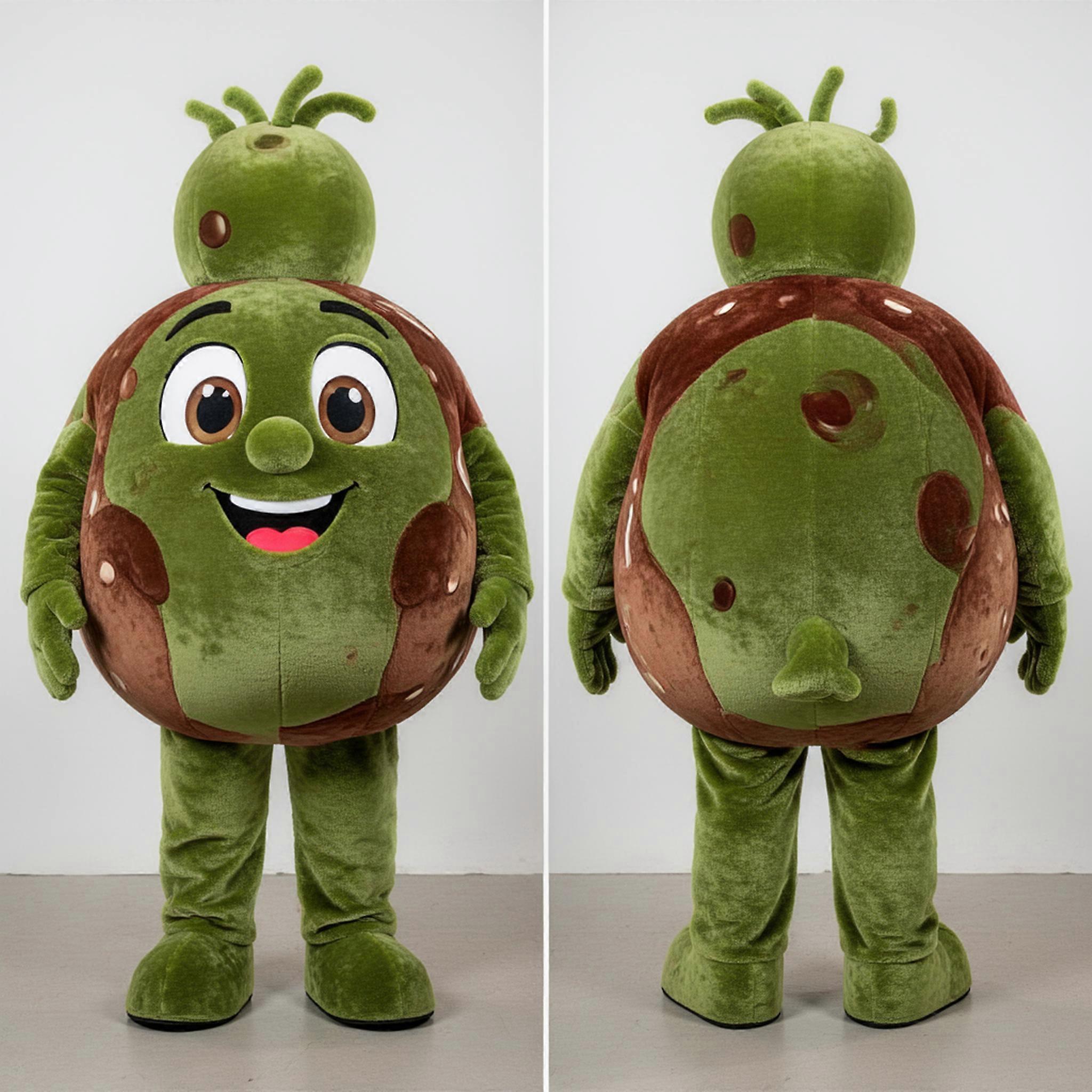 MASTICOT Orange Plump Meatballs Mascot