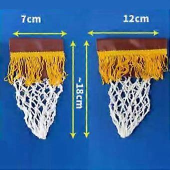 Billiard Pool Table Pocket Set 6 Pcs Net Pockets and Corners, PVC Iron, 7.09x4.72 inch