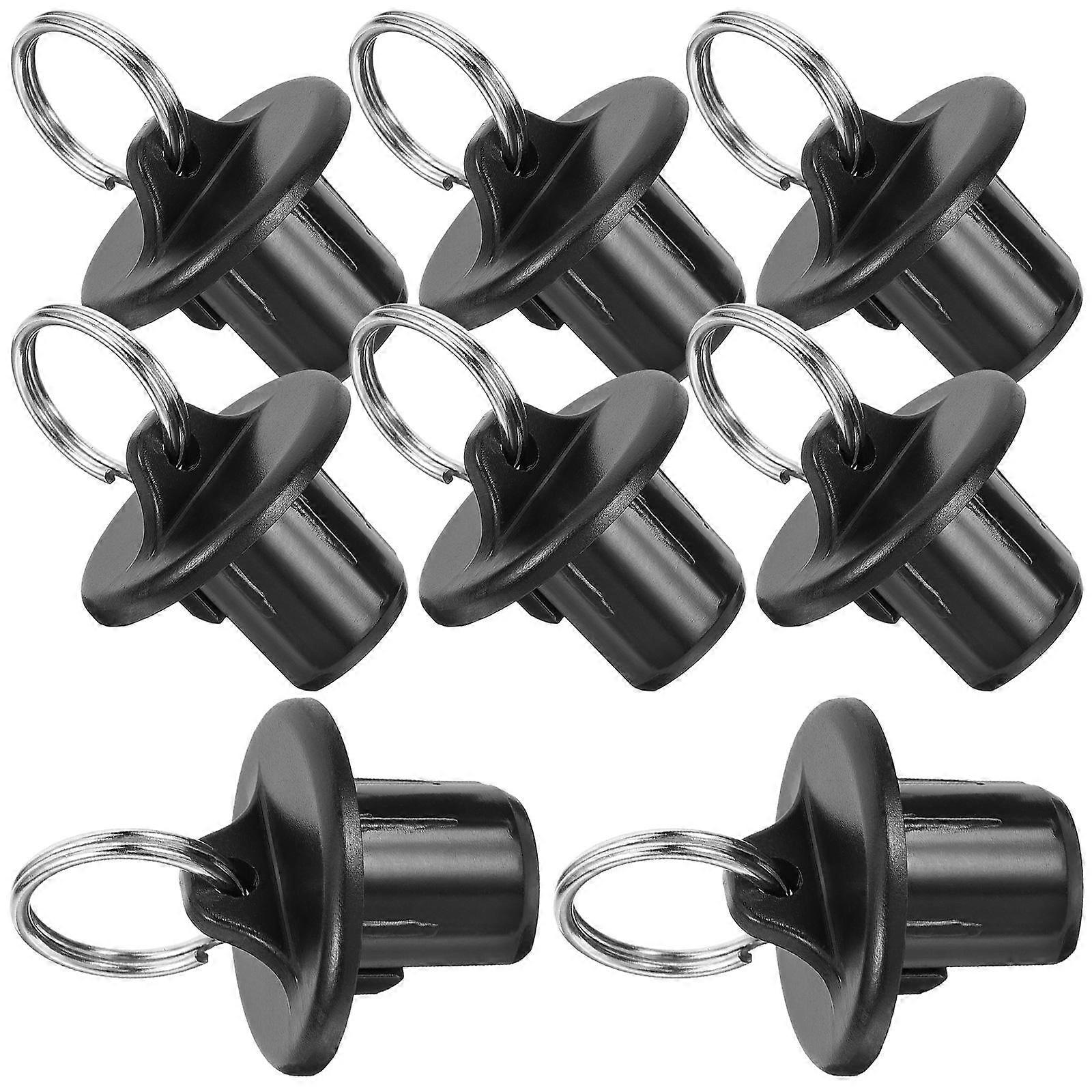 Bungee Cord Black Stopper for Roller Shade Replacement 8Pcs Kit