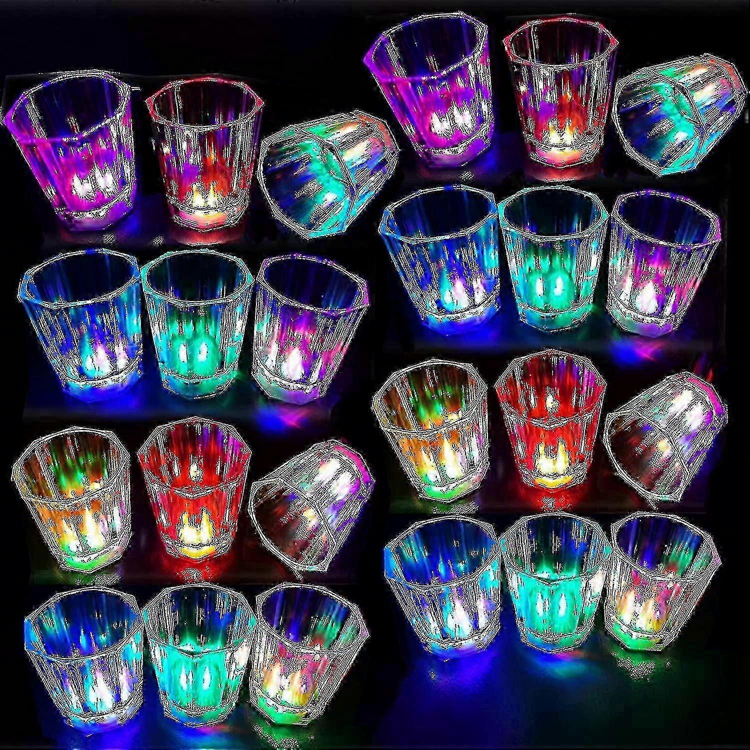 24-Pc Durable LED Shot Glass Set