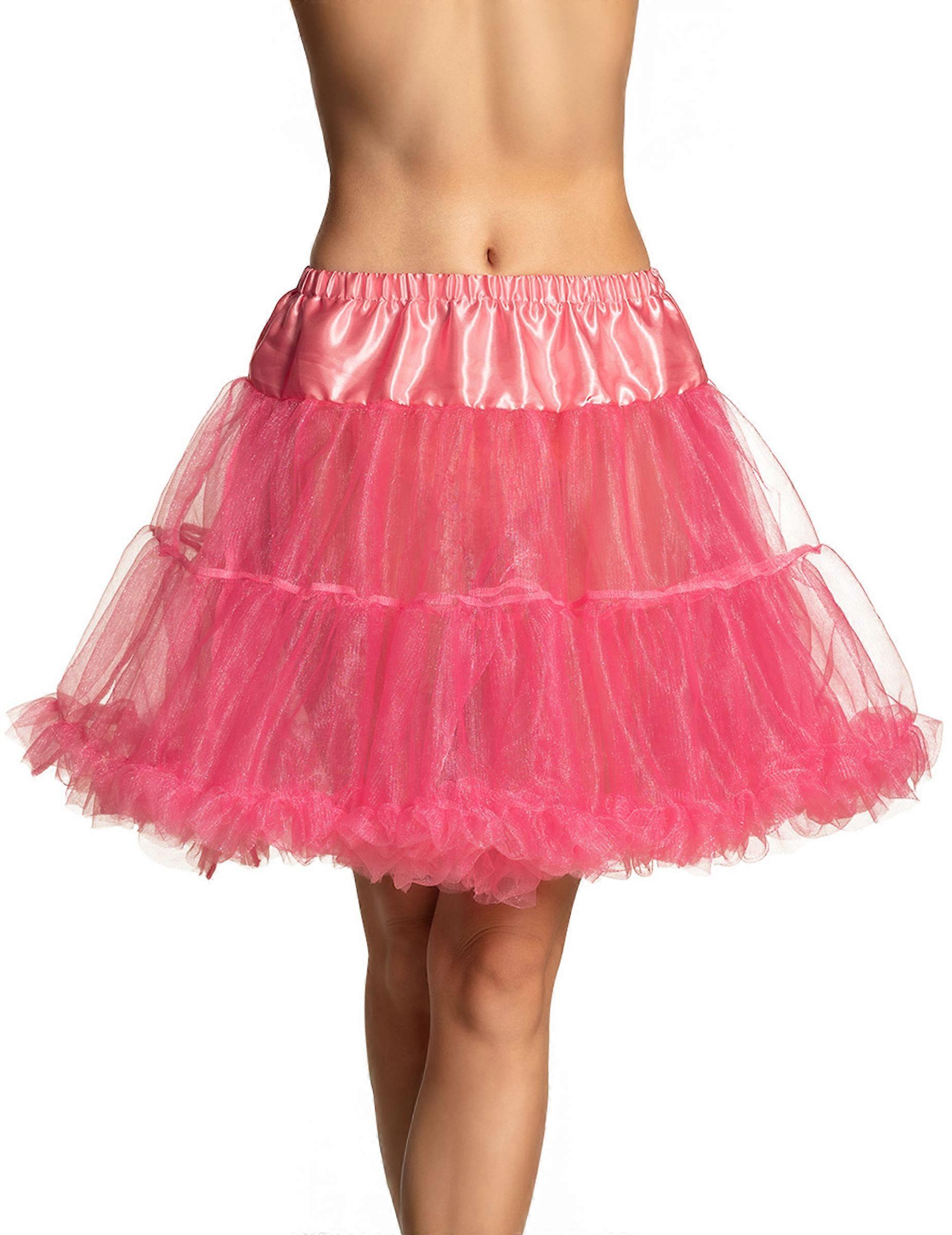 Women's pink mid-length petticoat