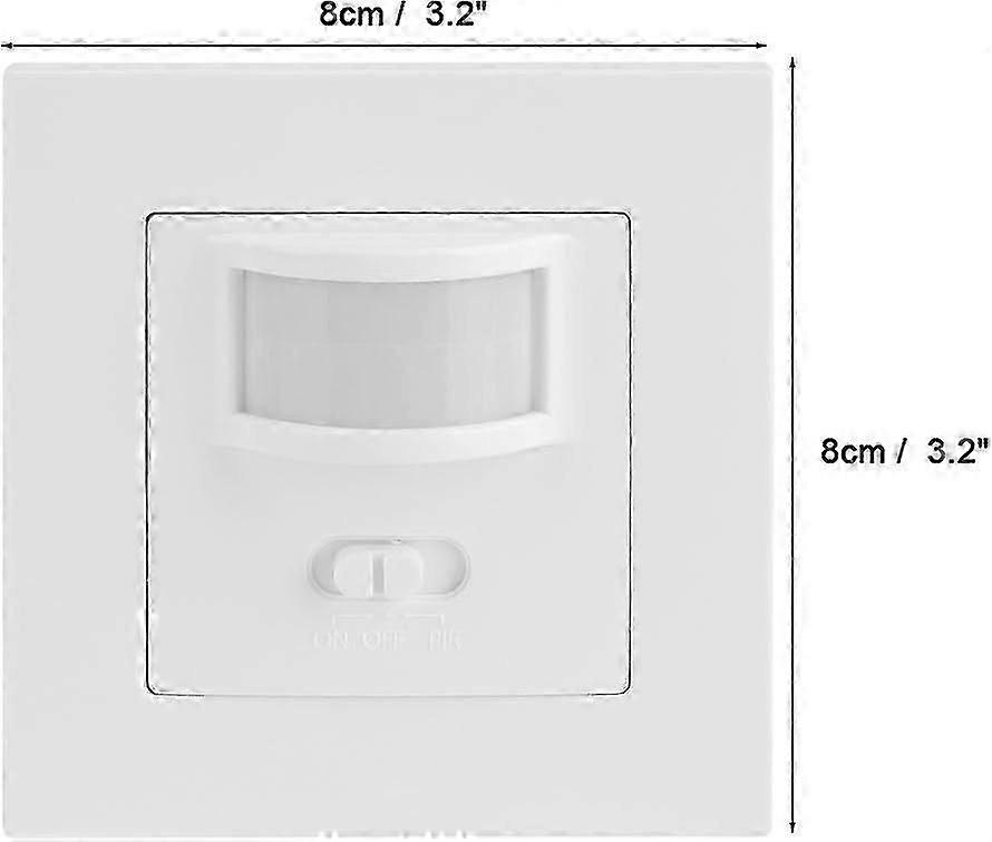 Motion Sensor Light Switch, AC 110V-240V, PIR, 8m Detection, Adjustable Delay, U