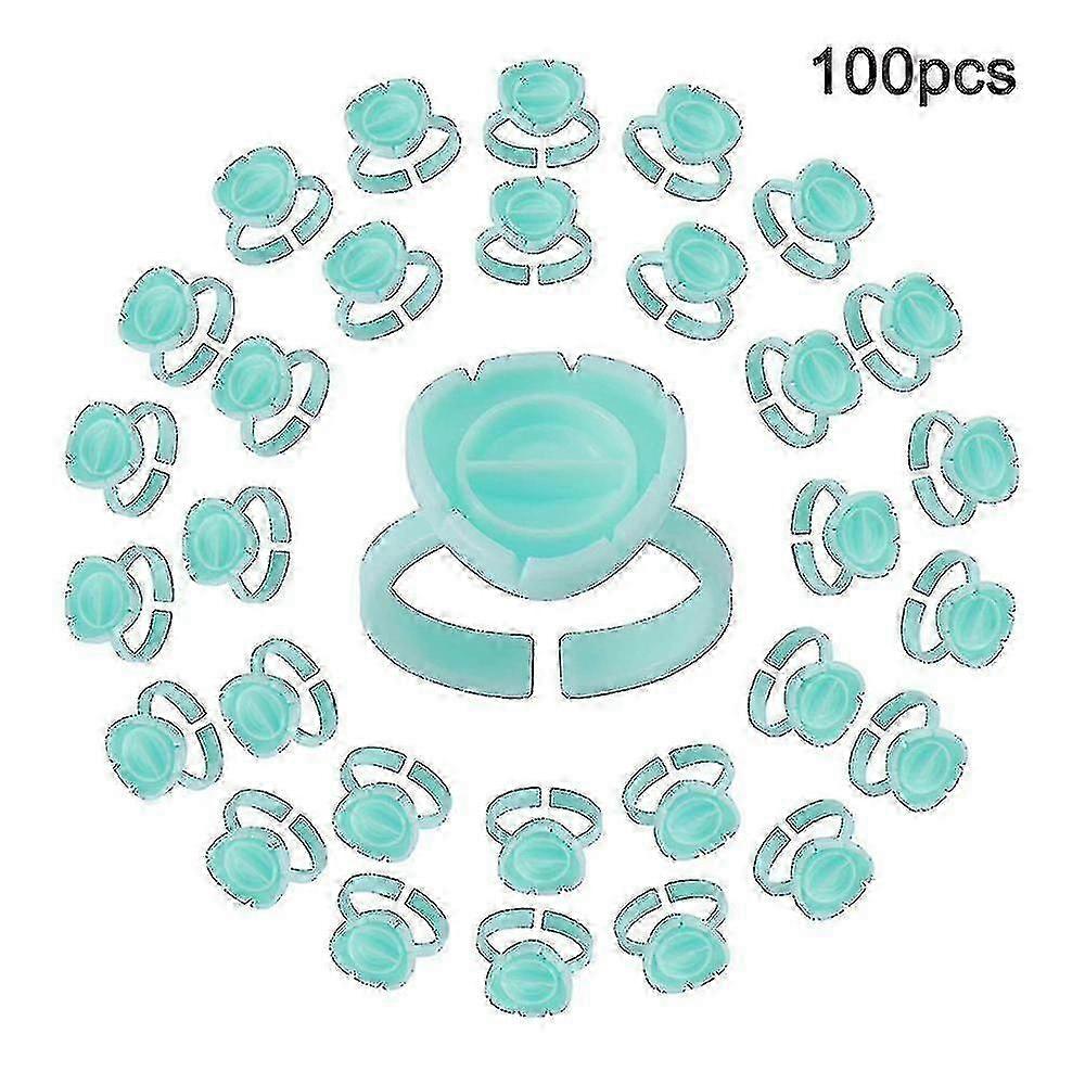 100 Pcs Lash Glue Holder Glue Ring Cups