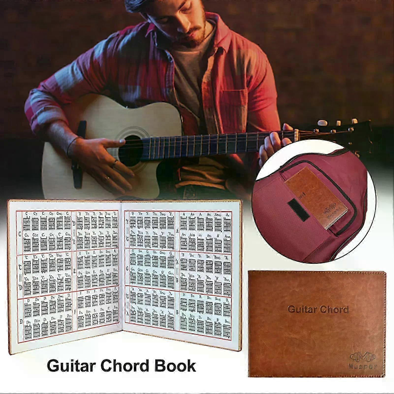 6 String Acoustic / Classical / Electric Guitar Chord Book Paperback Chart
