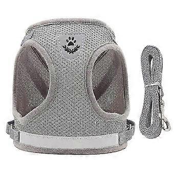Adjustable Reflective Dog Vest Harness Set