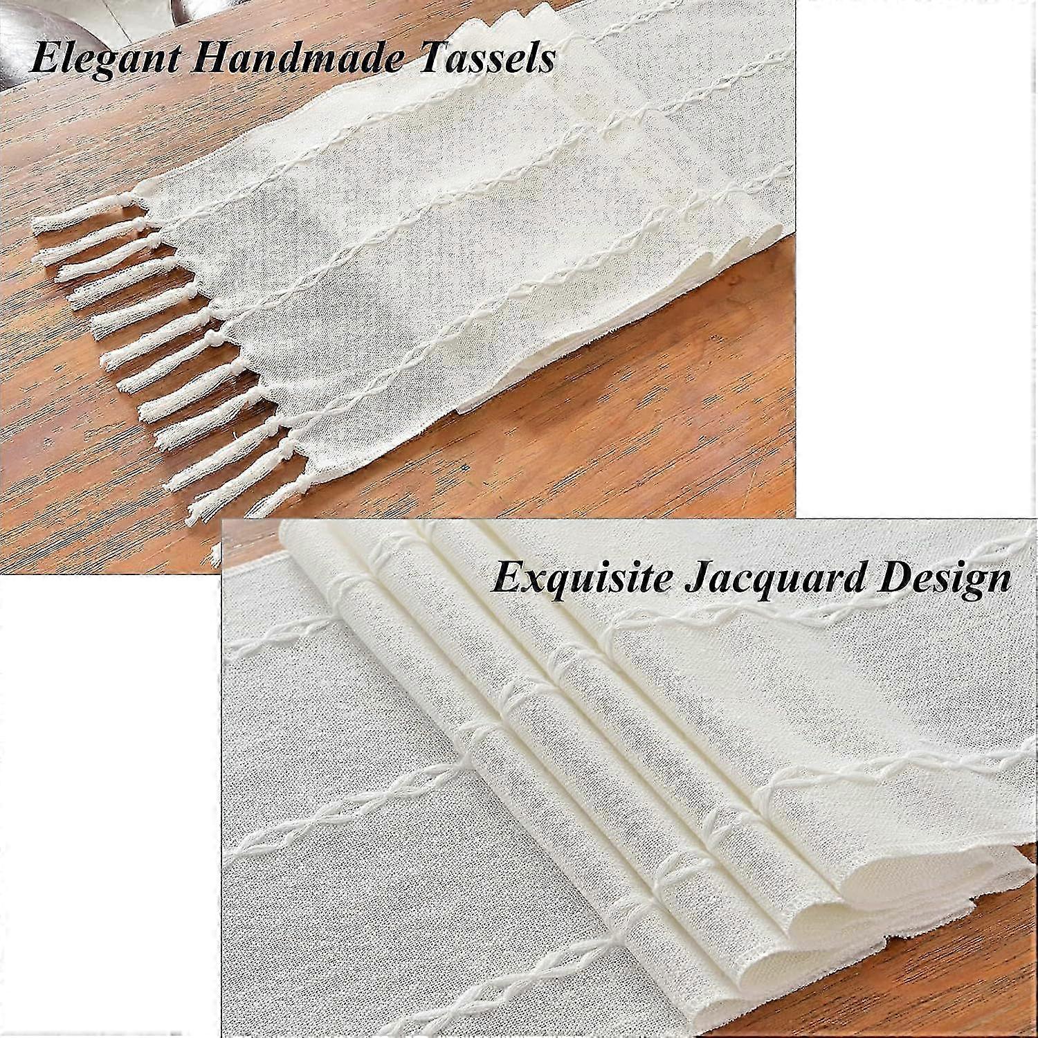 Textured Linen Table Runner 108 Inch