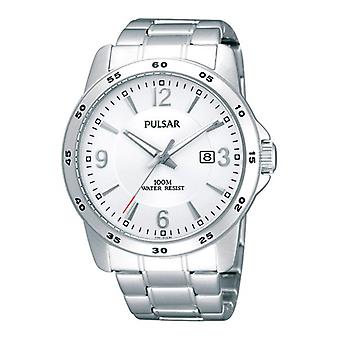 Pulsar sports Quartz Analog Man Watch with PG8191X1 Stainless Steel Bracelet